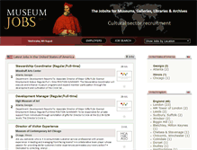 Tablet Screenshot of museumjobs.com
